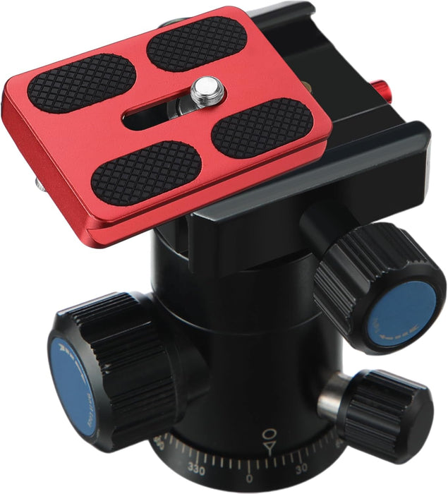 Frienda 2 piezas de placa de liberación rápida de metal con tornillo de cámara de 1/4 a 20 (rojo, Pu50) - Quierox - Tienda Online