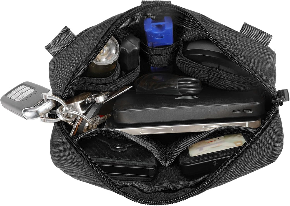 FRTKK Bolsa táctica Molle para herramientas EDC cortada con láser con compartimentos modulares horizontales - Quierox - Tienda Online