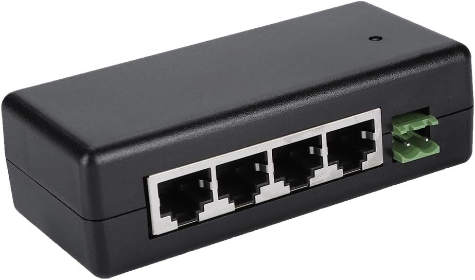 Fuente de alimentación PoE, ASHATA DC12V - 48V 4 puertos PoE - Quierox - Tienda Online