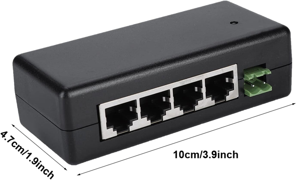 Fuente de alimentación PoE, ASHATA DC12V - 48V 4 puertos PoE - Quierox - Tienda Online