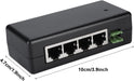 Fuente de alimentación PoE, ASHATA DC12V - 48V 4 puertos PoE - Quierox - Tienda Online