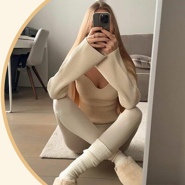 FULLSOFT - Leggings con forro polar para mujer de cintura alta, control de abdomen - Quierox - Tienda Online