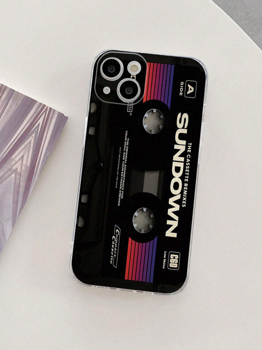 Funda anticaídas con estampado de cinta de grabación Sundown con orificio para cantar - Quierox - Tienda Online