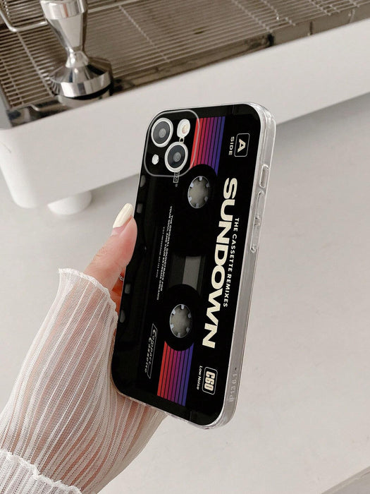 Funda anticaídas con estampado de cinta de grabación Sundown con orificio para cantar - Quierox - Tienda Online