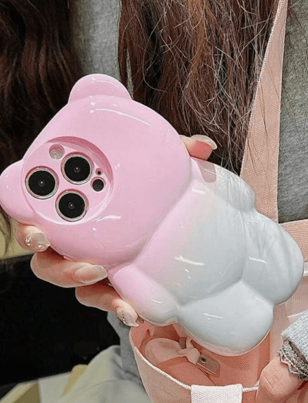 Funda blanda con diseño de oso 3D para iPhone 11 Pro Max, - Quierox - Tienda Online