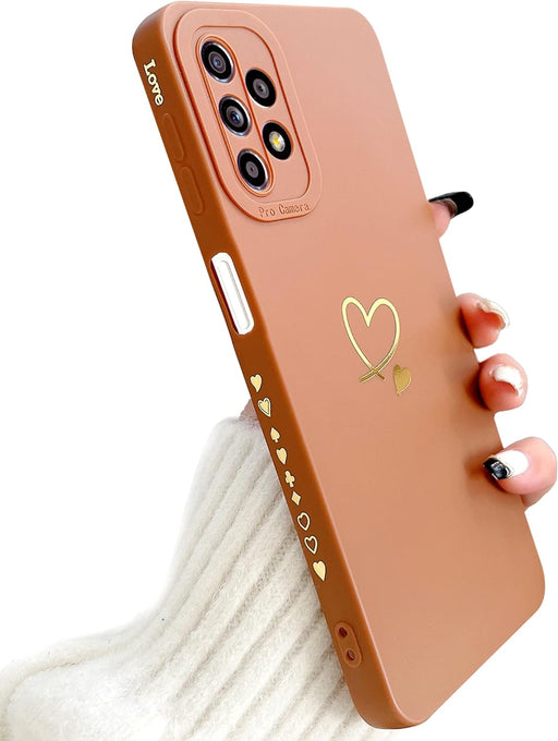 Funda compatible con Samsung Galaxy A13 4G de silicona, corazón. - Quierox - Tienda Online