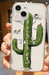 funda con diseño de cactus suave transparente para iphone 13 pro - Quierox - Tienda Online