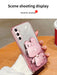 Funda con espejo de maquillaje con purpurina y diseño de conejo para Galaxy A35 5G - Quierox - Tienda Online