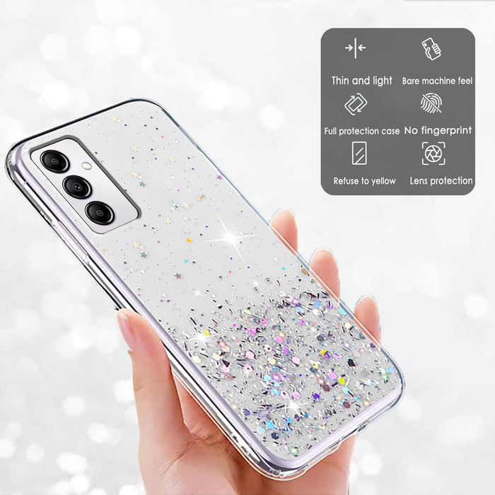 Funda con purpurina transparente brillante a prueba de golpes para teléfono Samsung A15 - Quierox - Tienda Online