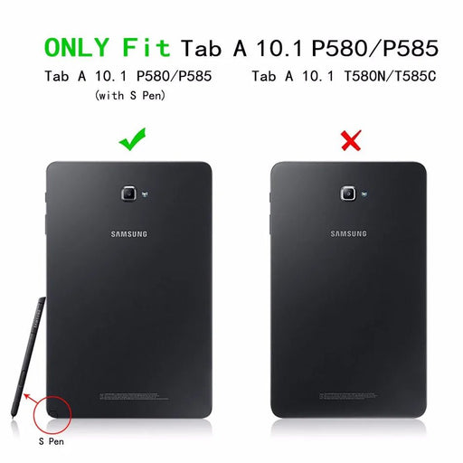 Funda con tapa para Samsung Galaxy Tab A6, P580 P585 de 10,1" - Quierox - Tienda Online