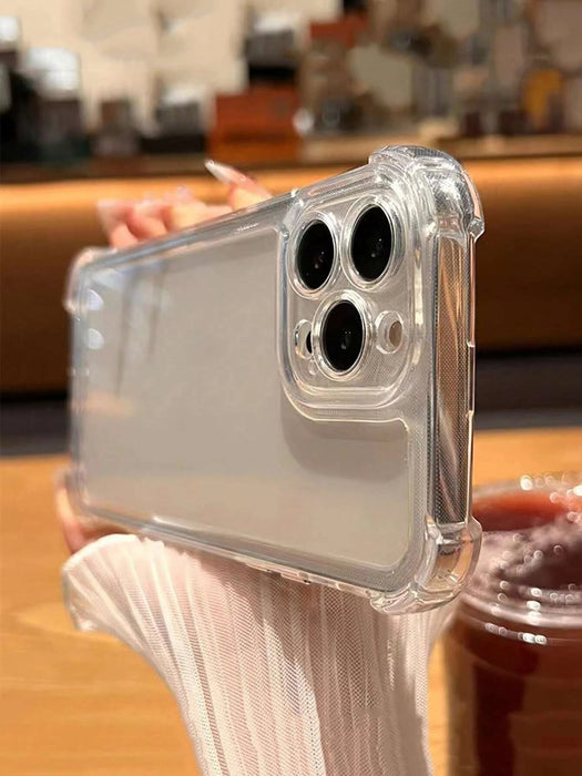 Funda de acrílico y TPU anticaídas, compatible con iPhone con estampado de brillo - Quierox - Tienda Online