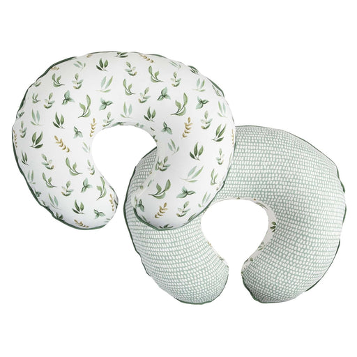 Funda de almohada de lactancia Boppy, 100 % algodón orgánico, hojas verdes pequeñas - Quierox - Tienda Online