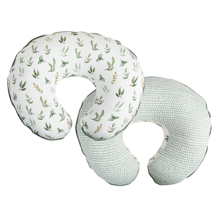 Funda de almohada de lactancia Boppy, 100 % algodón orgánico, hojas verdes pequeñas - Quierox - Tienda Online
