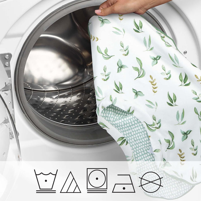 Funda de almohada de lactancia Boppy, 100 % algodón orgánico, hojas verdes pequeñas - Quierox - Tienda Online