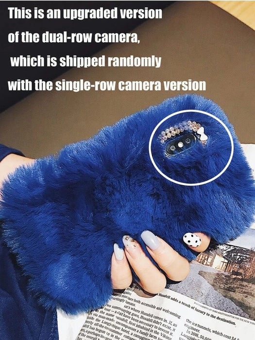 Funda de celular mullida con diamante de imitación - Quierox - Tienda Online