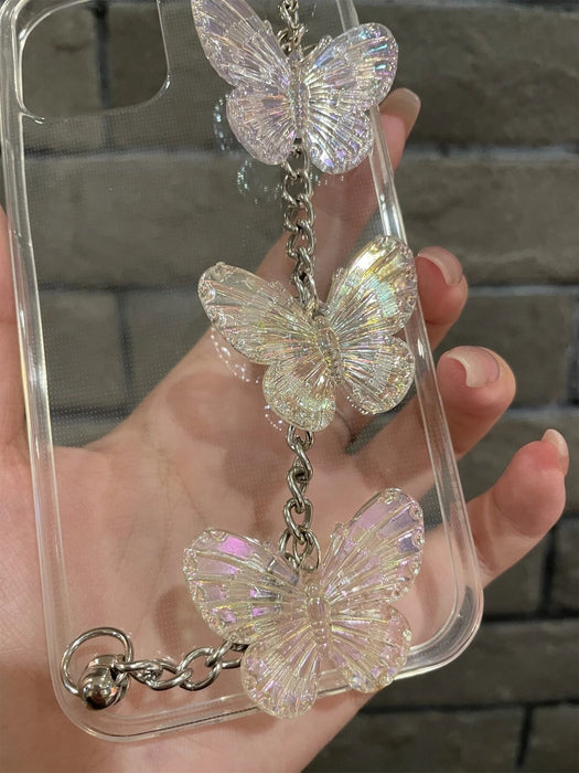 Funda de celular transparente con con tira de mano Soporte - Quierox - Tienda Online