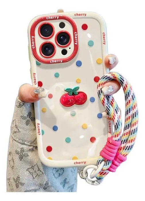 Funda De Cereza Con Cuerda Para iphone 11 pro max - Quierox - Tienda Online