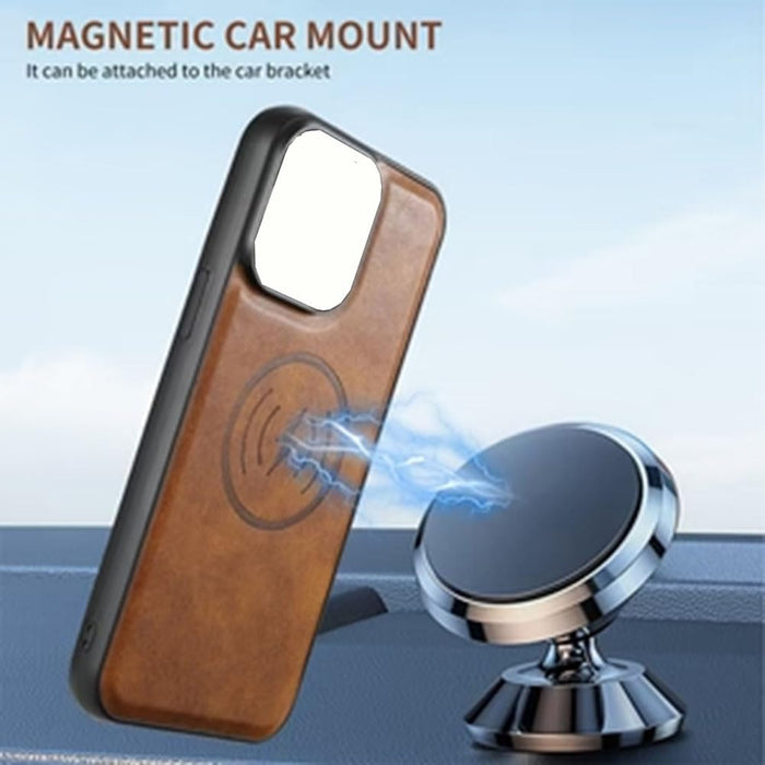 Funda de cuero para teléfono con tarjetero, con carga magnética inalámbrica iphone 14 Pro - Quierox - Tienda Online