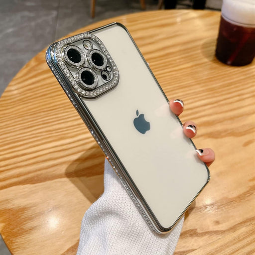 Funda de de teléfono con diamantes, transparente para iPhone 12 Pro Max - Quierox - Tienda Online
