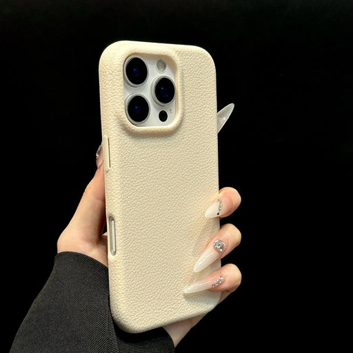 Funda de lujo con textura de cuero mate a prueba de golpes para iPhone - Quierox - Tienda Online