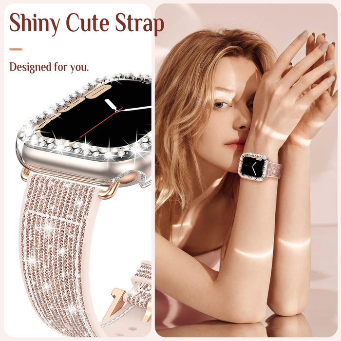 Funda de silicona compatible con Apple Watch de 44 mm con protector de bordes - Quierox - Tienda Online
