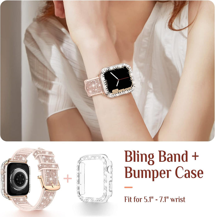 Funda de silicona compatible con Apple Watch de 44 mm con protector de bordes - Quierox - Tienda Online