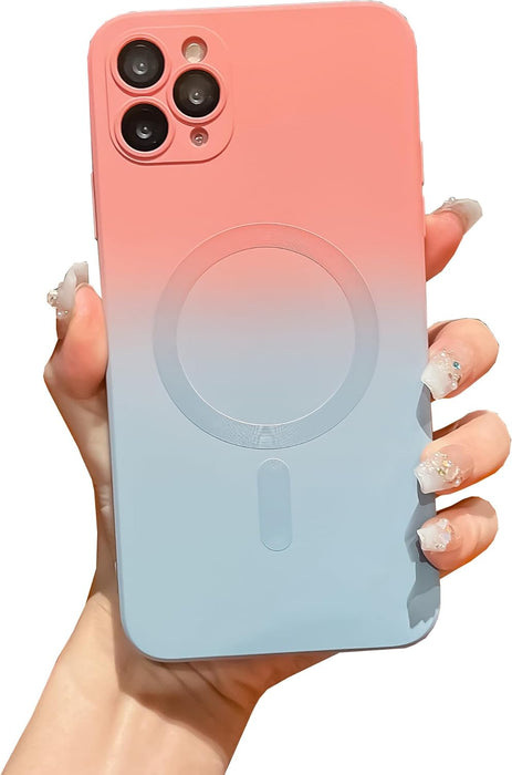 Funda de silicona magnética para iPhone compatible con Magsafe, TPU suave - Quierox - Tienda Online