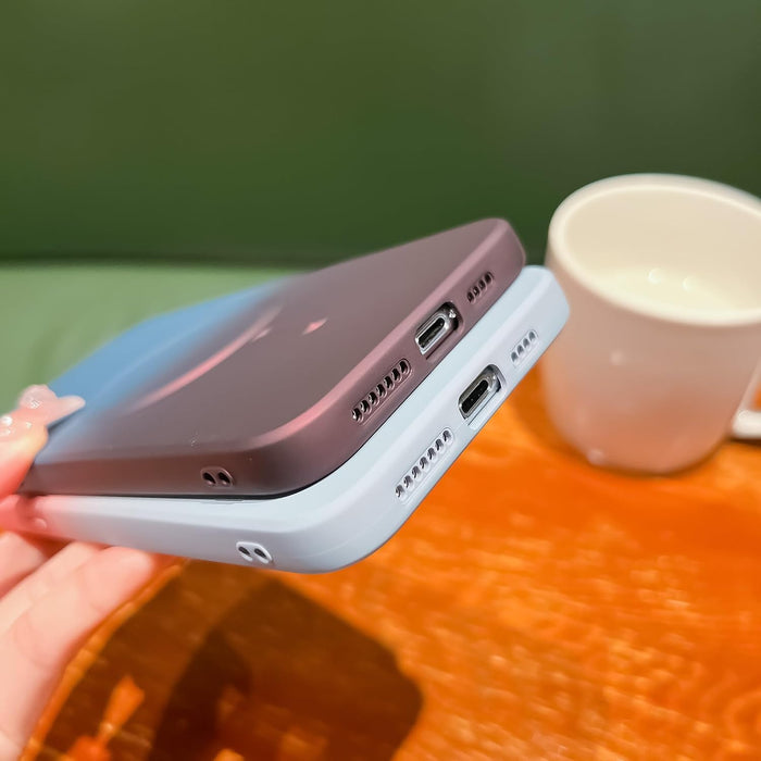 Funda de silicona magnética para iPhone compatible con Magsafe, TPU suave - Quierox - Tienda Online