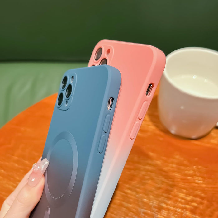 Funda de silicona magnética para iPhone compatible con Magsafe, TPU suave - Quierox - Tienda Online