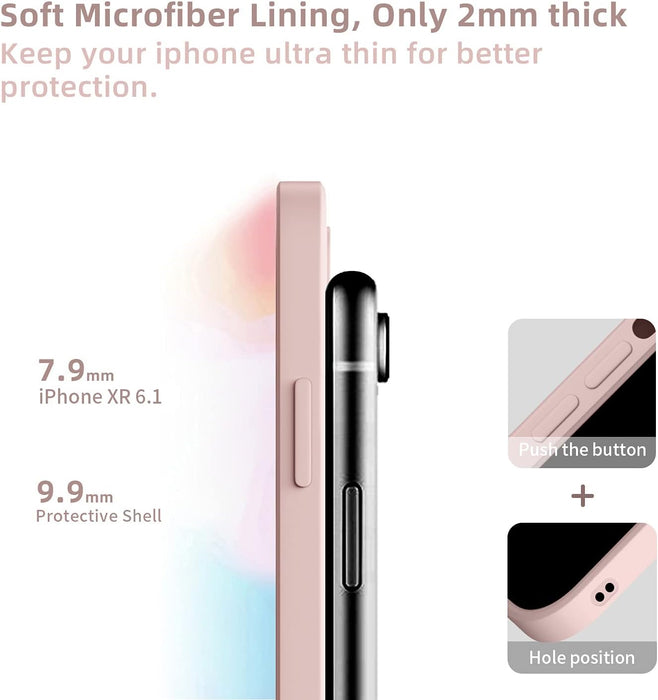 Funda de silicona Orda compatible con iPhone XR de 6,1", ultrafina, delgada - Quierox - Tienda Online