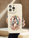 Funda de silicona para teléfono móvil con patrón floral de Virgen María para iphone 7 plus / 8 plus - Quierox - Tienda Online