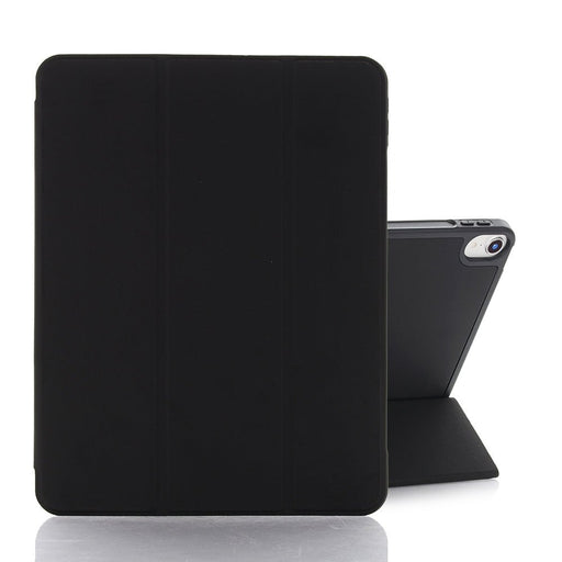 Funda de tableta de cuero con tapa horizontal con soporte triple (negro) - Quierox - Tienda Online