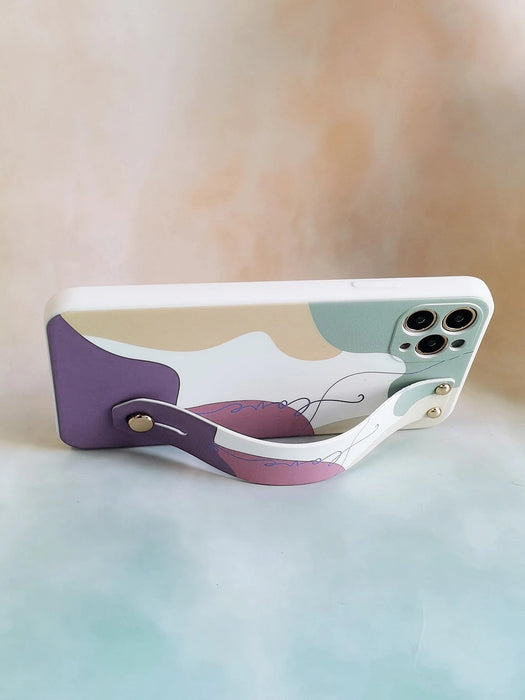 Funda de teléfono con correa de bloque de color y brazalete compatible con iPhone X/XS - Quierox - Tienda Online