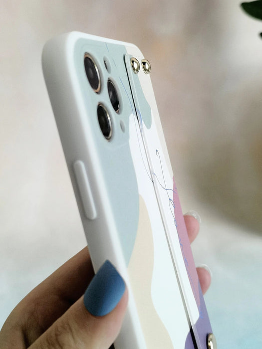 Funda de teléfono con correa de bloque de color y brazalete compatible con iPhone X/XS - Quierox - Tienda Online