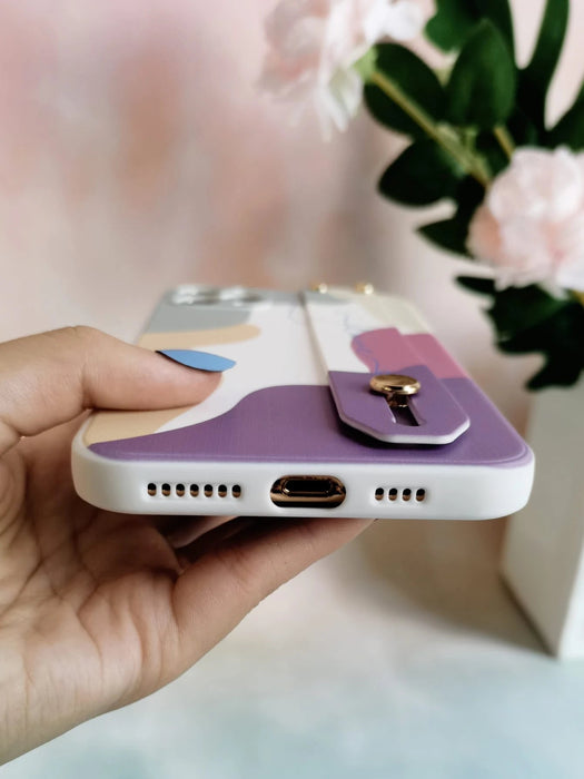 Funda de teléfono con correa de bloque de color y brazalete compatible con iPhone X/XS - Quierox - Tienda Online