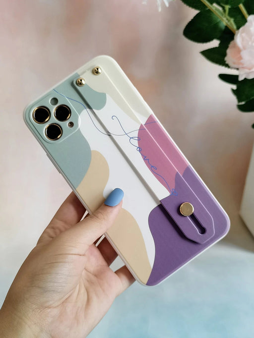 Funda de teléfono con correa de bloque de color y brazalete compatible con iPhone X/XS - Quierox - Tienda Online