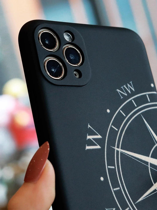 Funda de teléfono con estampado de brújula compatible con iPhone XS MAX - Quierox - Tienda Online