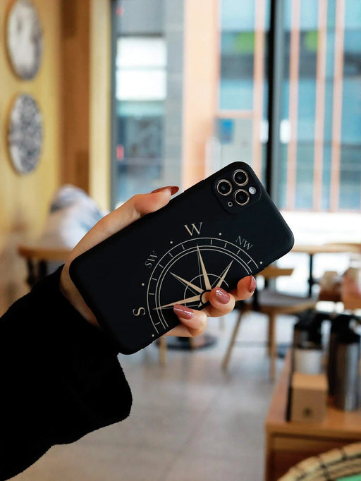 Funda de teléfono con estampado de brújula compatible con iPhone XS MAX - Quierox - Tienda Online