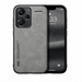 Funda de teléfono con parte trasera de cuero magnético (gris claro) Para Xiaomi Redmi Note 13 Pro - Quierox - Tienda Online