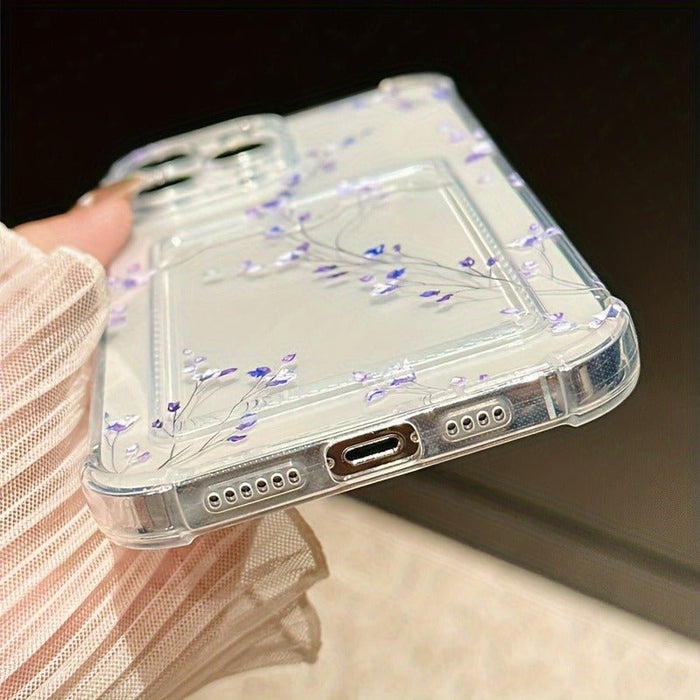 Funda de teléfono con tarjetero transparente para iPhone 14 Pro Max - Quierox - Tienda Online
