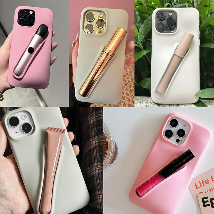 Funda de Teléfono de Brillo Labial de Silicona Suave al Tacto para iPhone 13 - Quierox - Tienda Online