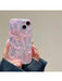 Funda de teléfono de moda con elemento de lazo rosa 1 pieza para iPhone 15 - Quierox - Tienda Online