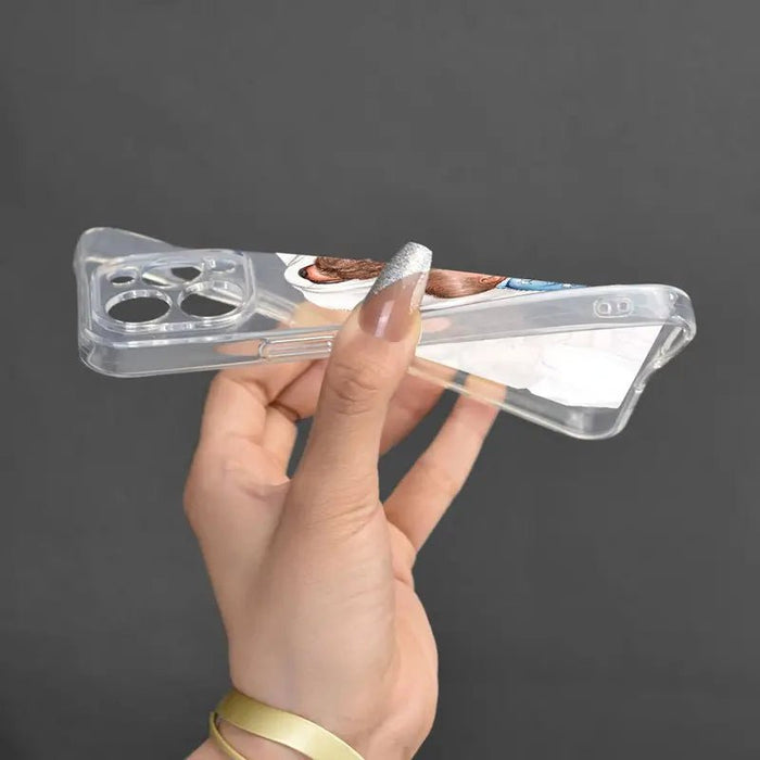 Funda de teléfono de silicona líquida con patrón familiar, Iphone 11 Pro Max - Quierox - Tienda Online