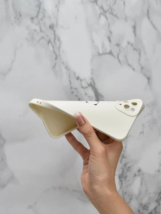 Funda de teléfono de TPU mate con diseño de alfabeto C en forma de ángel y corazón - Quierox - Tienda Online