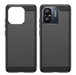 Funda de teléfono TPU de fibra de carbono con textura cepillada Xiaomi Redmi 10C, negro - Quierox - Tienda Online
