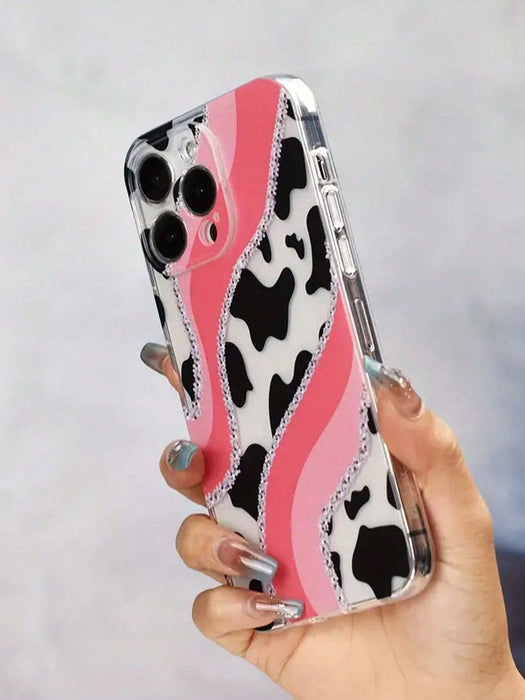 Funda de teléfono transparente de TPU anticaída, con estampado de leopardo y mármol - Quierox - Tienda Online