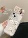 Funda de TPU con soporte de espejo y diseño floral pintado, para iphone 13 Pro Max - Quierox - Tienda Online