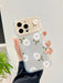 Funda de TPU con soporte de espejo y diseño floral pintado, para iphone 13 Pro Max - Quierox - Tienda Online