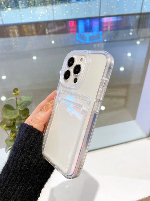 Funda de TPU desmontable 2 en 1 con tarjetero, compatible con iPhone - Quierox - Tienda Online