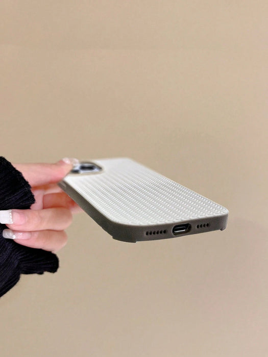 Funda de TPU suave con textura de punto, color liso, compatible con iPhone 14 Pro Max - Quierox - Tienda Online